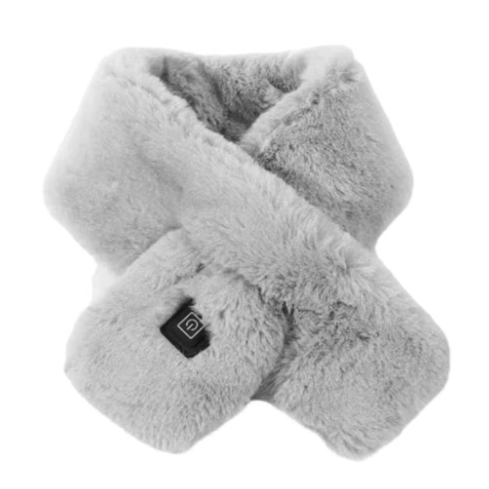 Women Men Unisex Winter Fever Scarf Smart Heating USB Charging Keep Warm Heating Plush Soft Comfortable
