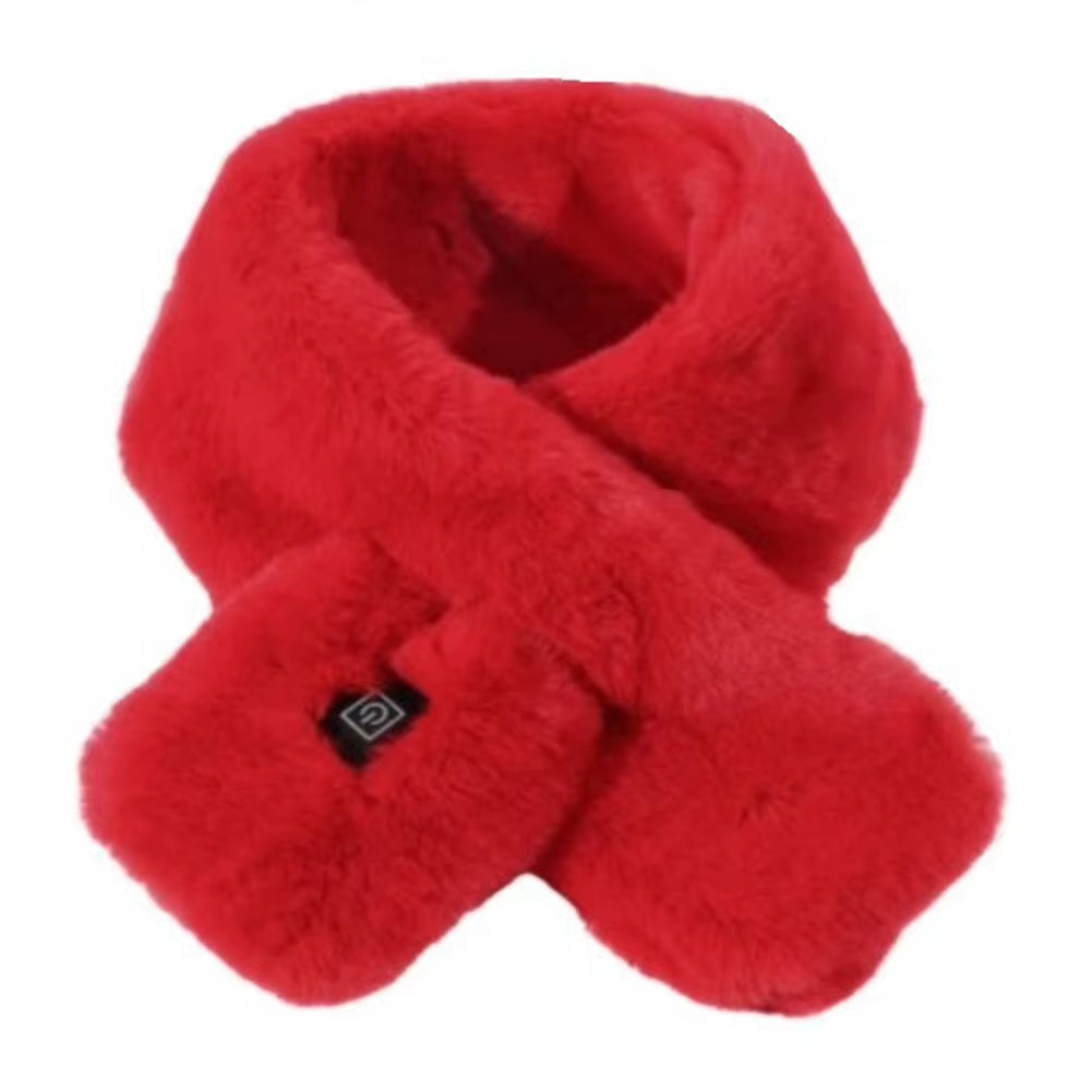 Women Men Unisex Winter Fever Scarf Smart Heating USB Charging Keep Warm Heating Plush Soft Comfortable