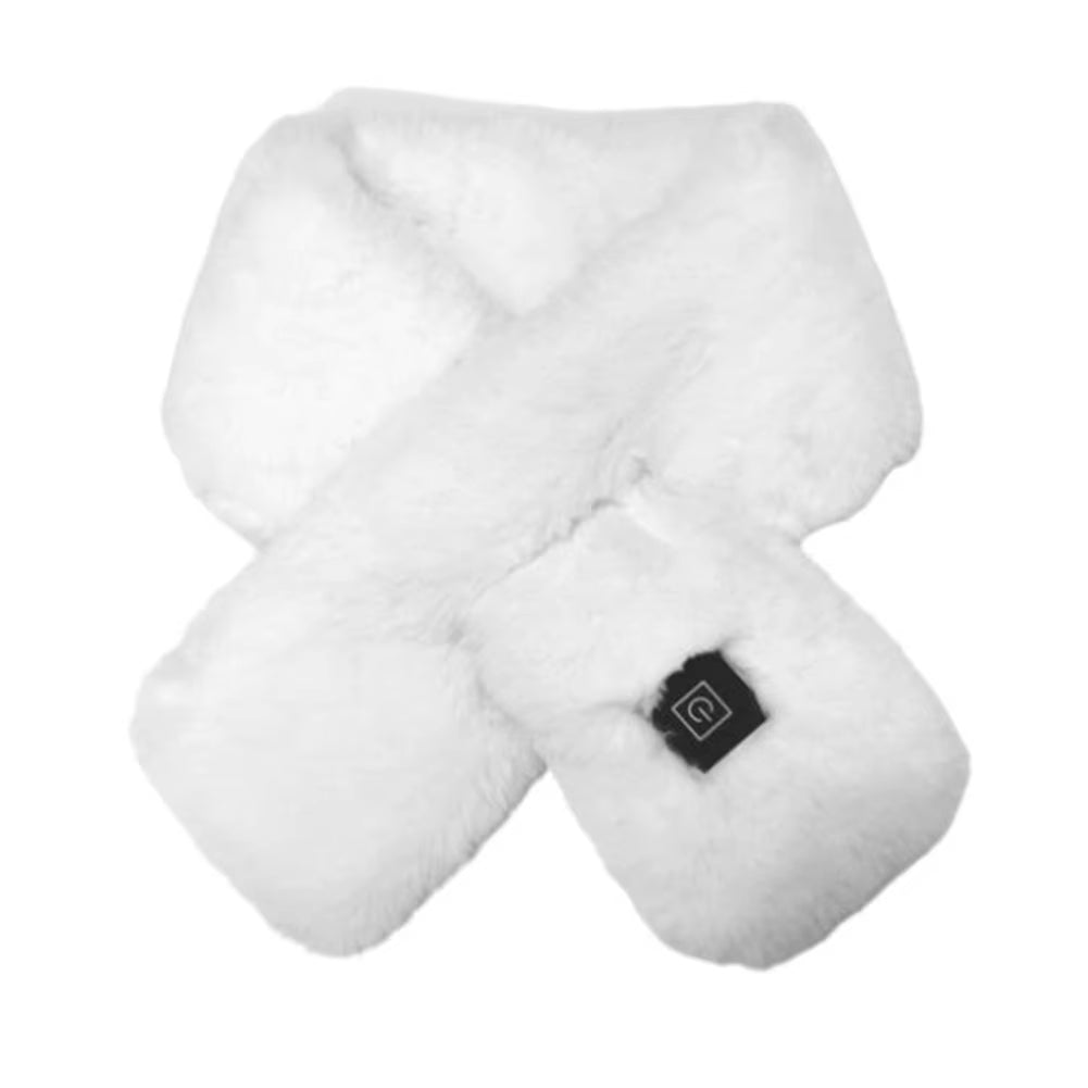 Women Men Unisex Winter Fever Scarf Smart Heating USB Charging Keep Warm Heating Plush Soft Comfortable