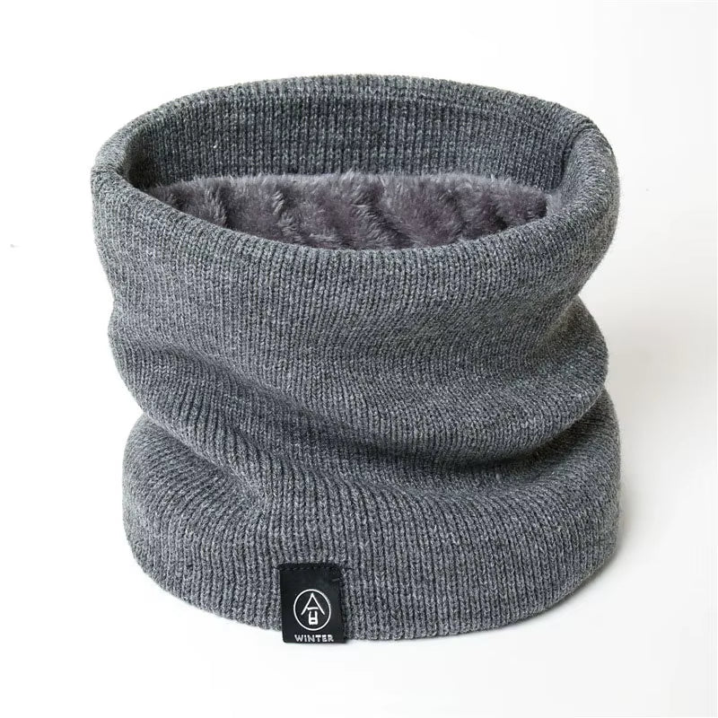 Fashion Women Knitted Scarf Solid Cashmer like Winter Snood Scarves Lady Warm Thick Unisex Men Neck Scarfs Ring