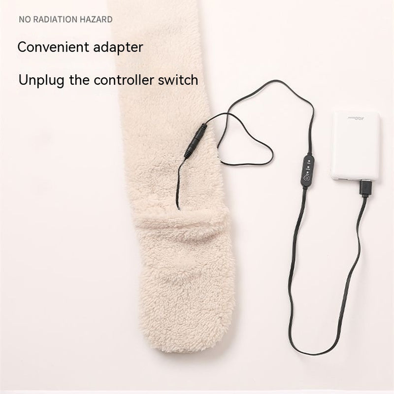 USB Electric Heating Scarf Knitted Jacquard