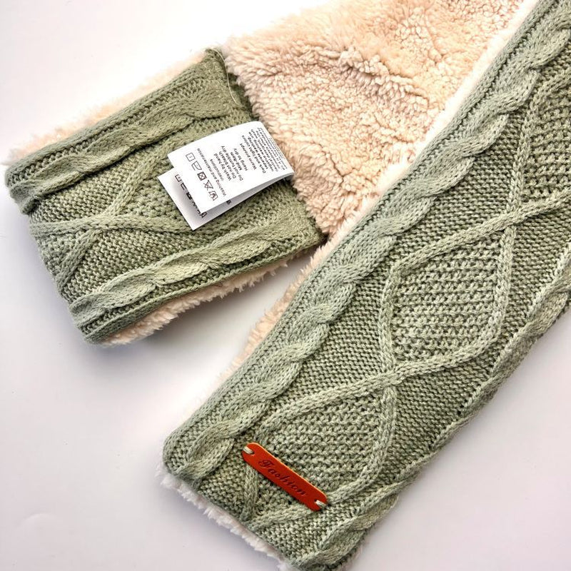 USB Electric Heating Scarf Knitted Jacquard