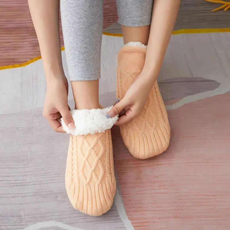 Chaussons-Chaussettes Ultra-Doux – Chaleur Cocooning jusqu’au Printemps