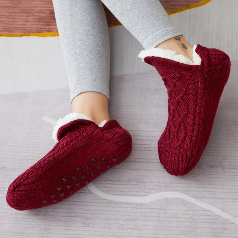 Chaussons-Chaussettes Ultra-Doux – Chaleur Cocooning jusqu’au Printemps
