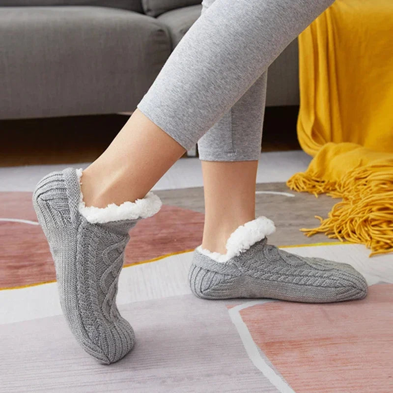 Chaussons-Chaussettes Ultra-Doux – Chaleur Cocooning jusqu’au Printemps