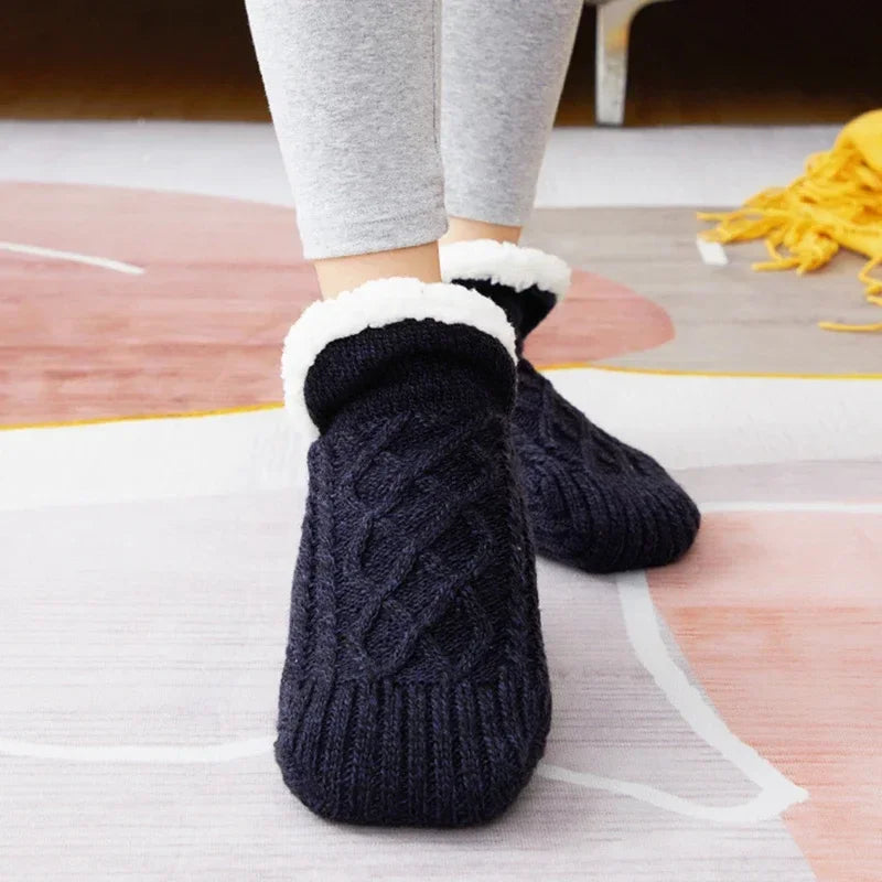 Chaussons-Chaussettes Ultra-Doux – Chaleur Cocooning jusqu’au Printemps