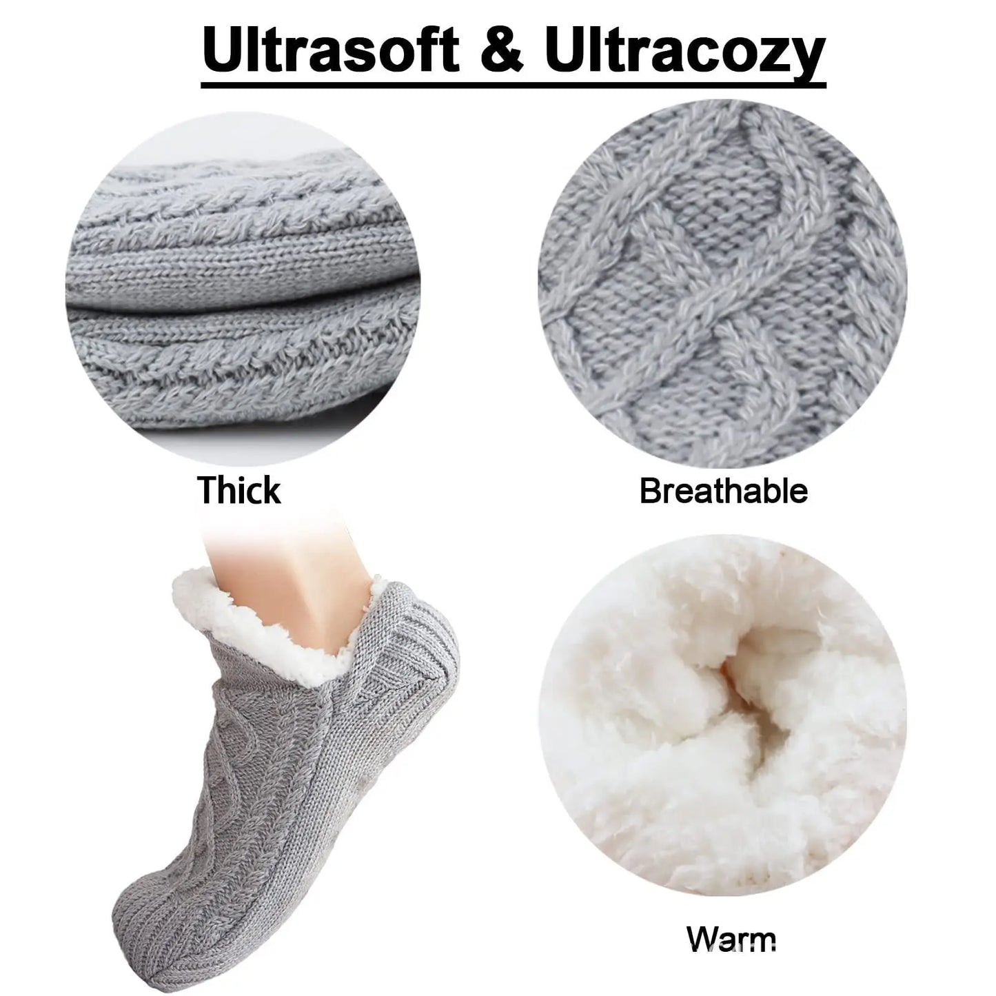 Chaussons-Chaussettes Ultra-Doux – Chaleur Cocooning jusqu’au Printemps