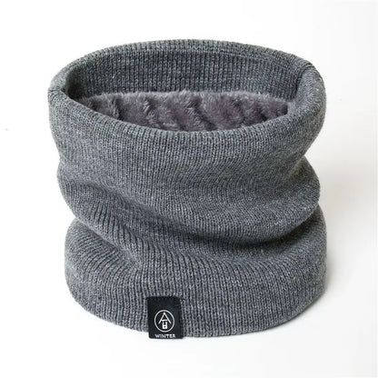 Fashion Women Knitted Scarf Solid Cashmer like Winter Snood Scarves Lady Warm Thick Unisex Men Neck Scarfs Ring